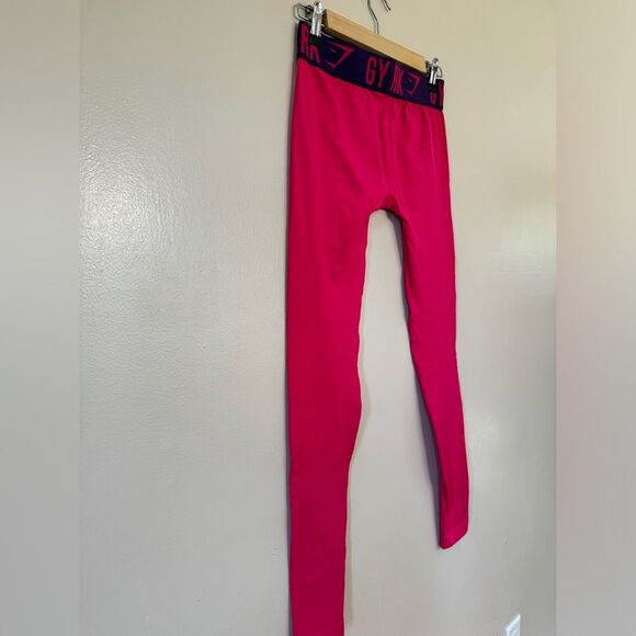 SALE! Pink Gymshark Workout Tights Size XS EUC - Picture 4 of 6
